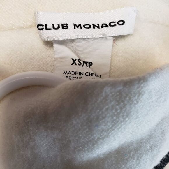 CLUB MONACO women's XXS ivory wool sweater (shrunk) - Picture 3 of 5